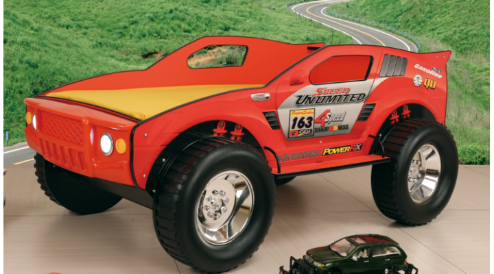 B138sR Unlimited Speed Jeep Bed-Red